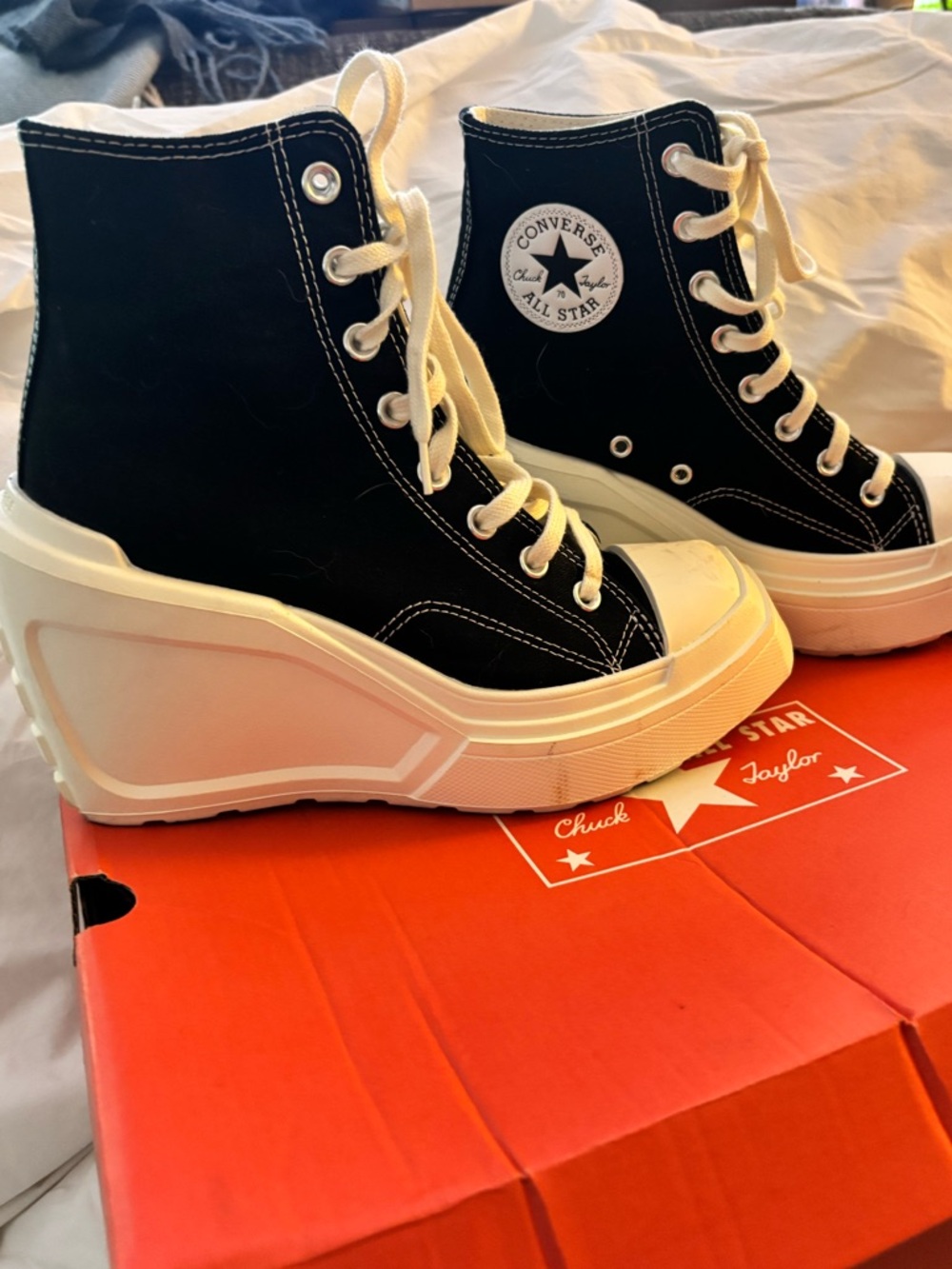 Converse Chuck Taylor 70 Deluxe All Star Platform wedge high Tops - Black